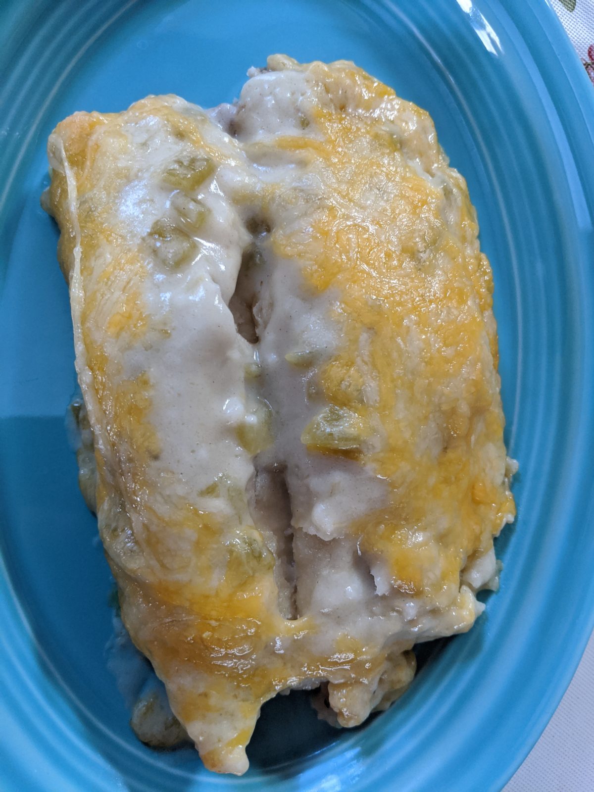 Creamy Chicken or Pork Enchiladas